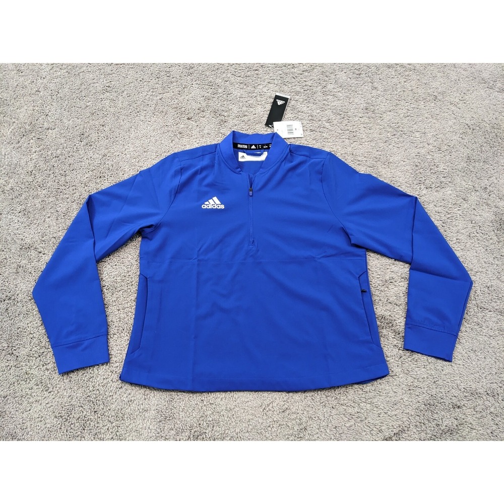 ADIDAS Pullover Womens Medium 1/4 Zip Lightweight Aeroready Athletic Windbreaker